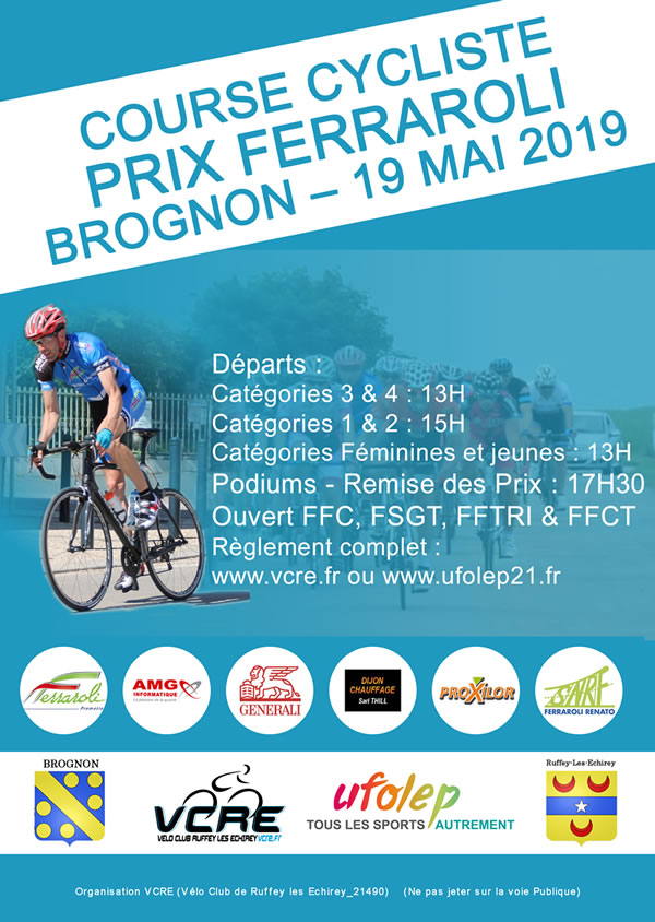 brognonCourse cycliste cote d'or 