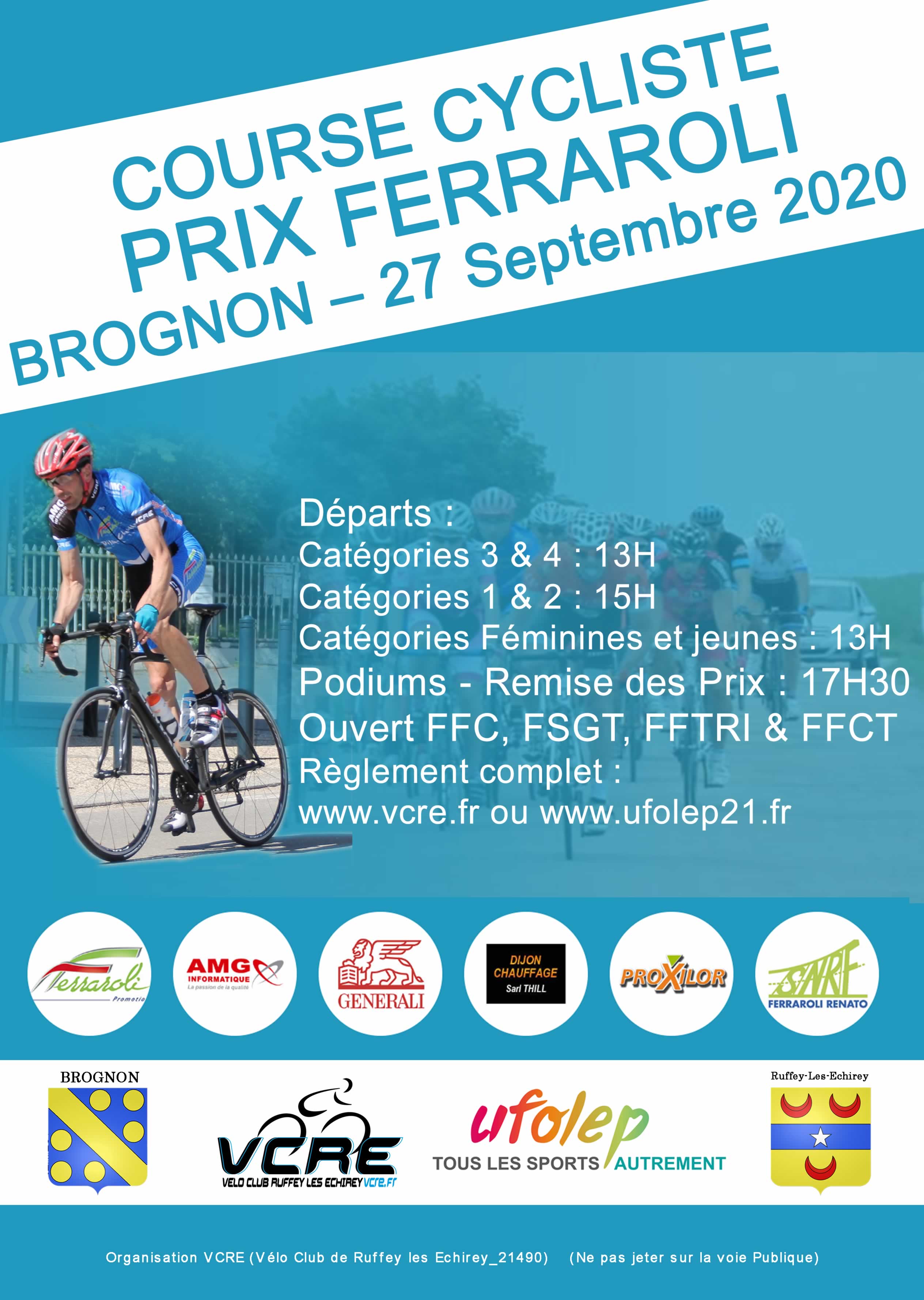 Course cycliste cote d'or- prix Ferraroli