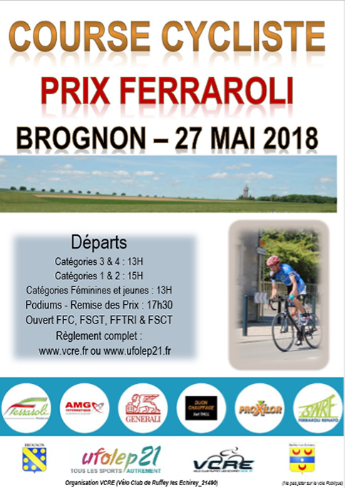 brognonCourse cycliste cote d'or 